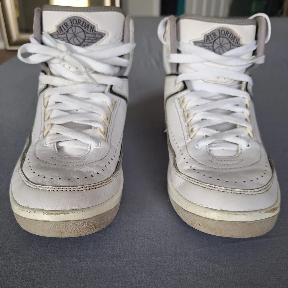 Nike Boys White and Gray High-Top Sneakers